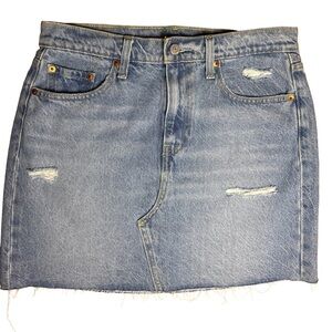 Levi’s Distressed Denim Mini Skirt Size 29